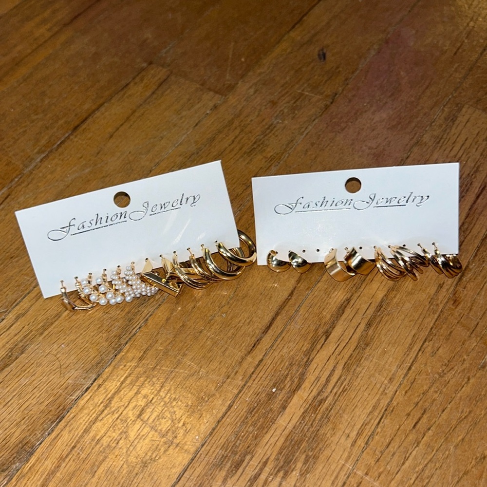 Gold earrings